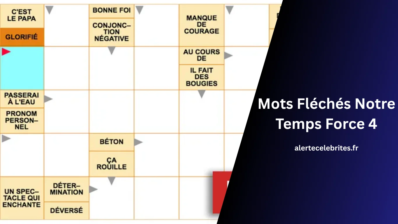 Mots Fléchés Notre Temps Force 4